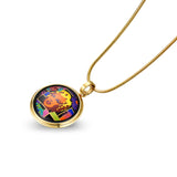 Fire Enamel  Marilyn Monroe Pattern Pendant