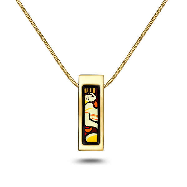 Fire Enamel Dream Pattern Pendant