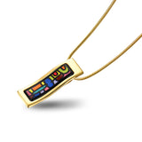 Fire Enamel Venice Night Pattern Pendant