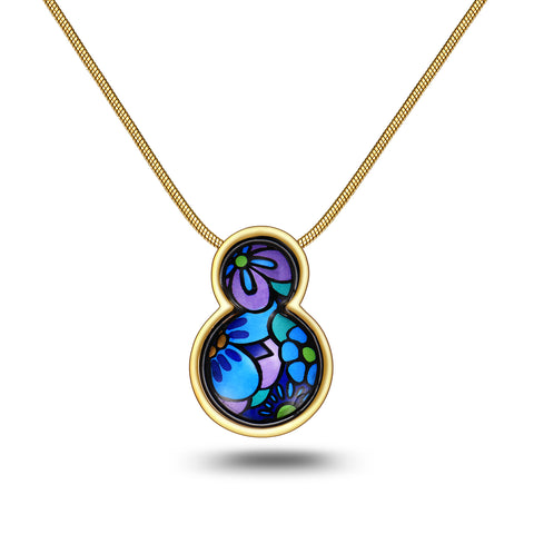 Fire Enamel Season Pattern Pendant