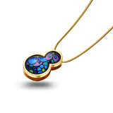 Fire Enamel Season Pattern Pendant