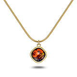 Fire Enamel Marilyn Monroe Pattern Pendant