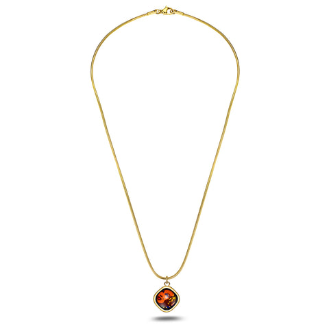 Fire Enamel Marilyn Monroe Pattern Pendant