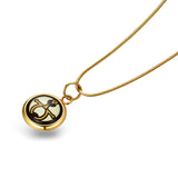 Fire Enamel Lucky Knot Pattern Pendant