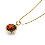 Fire Enamel Marilyn Monroe Pattern Pendant