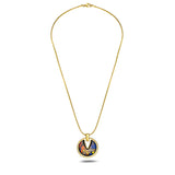 Fire Enamel Egypt Queen Pattern Pendant