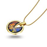 Fire Enamel Egypt Queen Pattern Pendant
