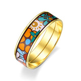 Fire Enamel Fleeting Time Bangle