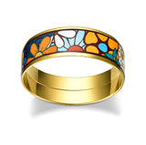 Fire Enamel Fleeting Time Bangle