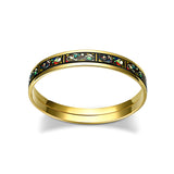 Fire Enamel Girl Before Mirror Pattern Bangle