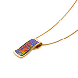 Fire Enamel Egypt Queen  Pattern Pendant