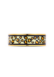 Fire Enamel Leopard Print Pattern Bangle