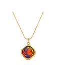 Fire Enamel Egypt Queen Pattern Pendant
