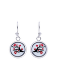 Fire Enamel Plum Blossom Pattern Pendant